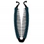 Accesoriu tip banana pentru prins parul din plastic PZS010EE - Neagra cu perle Bleumarn sidefate